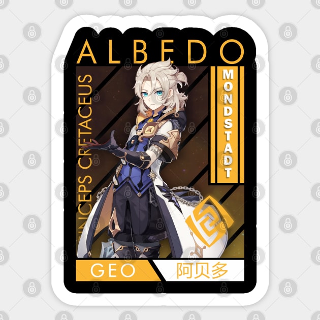 Albedo Sticker by Nifty Store